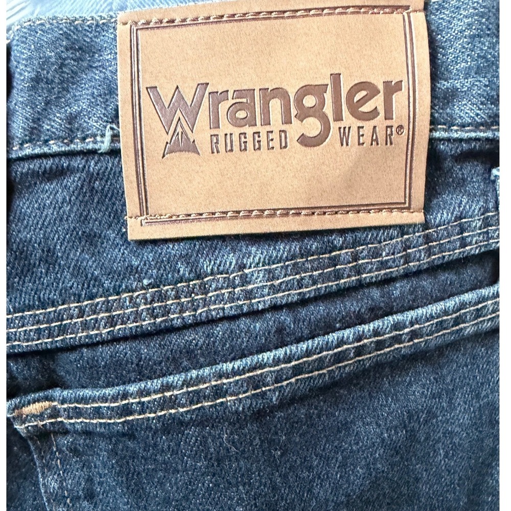 Wrangler‎ Carpenter Shorts Mens 48 Dark Wash Denim Rugged Wear 36201DK NWT